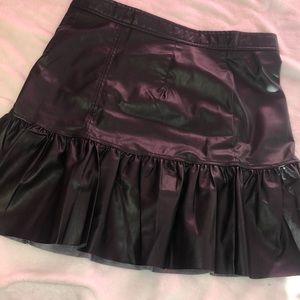 H&M leather/pleather skirt